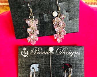 Stunning / Sweet Heart  Premier Designs Limited Edition High Fashion Statement Earrings.