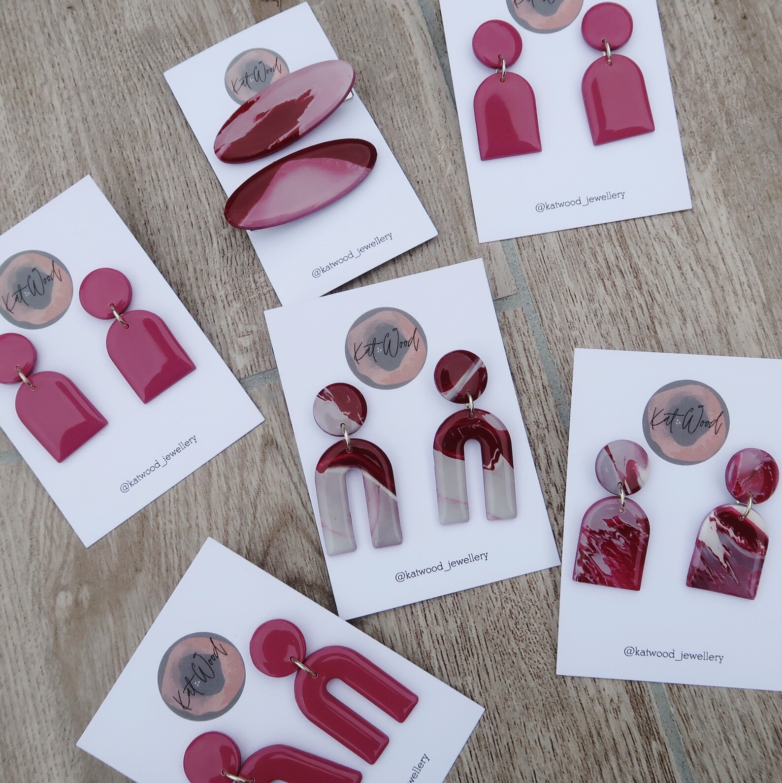 tickled pink earrings