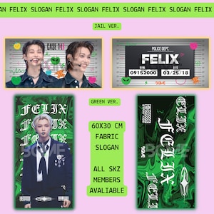 Stray Kids Fabric Slogan Banner Cheering Kit
