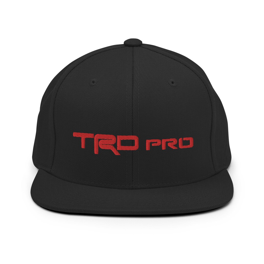 Toyota TRD PRO Snapback Hat Red Logo - Etsy