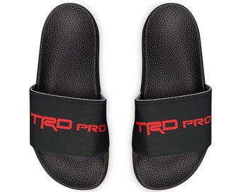 Toyota TRD PRO Slide Sandals - Durable Black / Red Sports Sandals