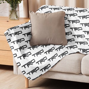 Toyota TRD Sherpa Blanket (white/black) - Etsy