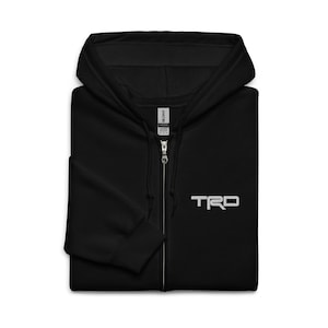 TRD Style Hoodie – Unisex Pullover Sweatshirt, 80% Cotton, Black, Casual Streetwear