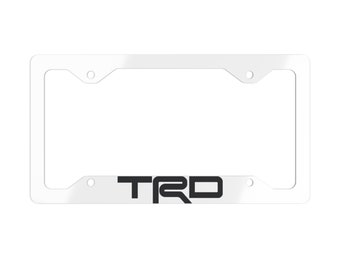 TRD Metal License Plate Frame