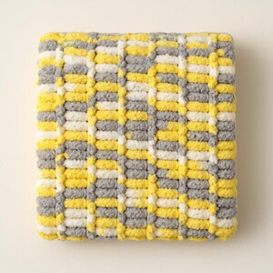 Handmade Chenille Baby Blanket | Chunky Loop Yarn Nursery Throw