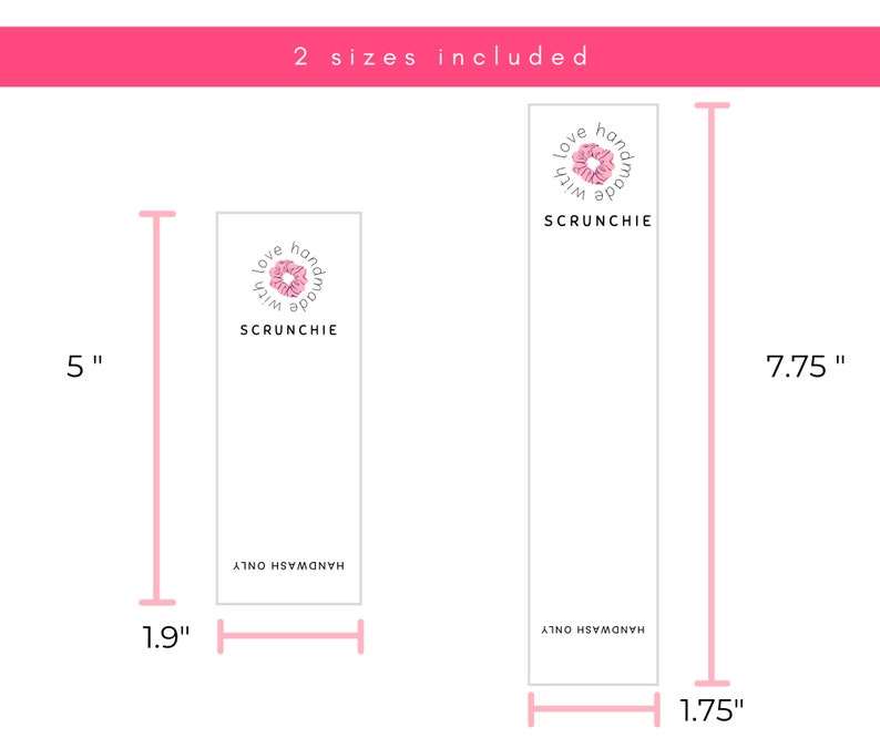 Download Printable Scrunchie Hang Tags Customizable Editable Canva Template Sewing Needlecraft Sewing Fiber Colonialgolfhart Com