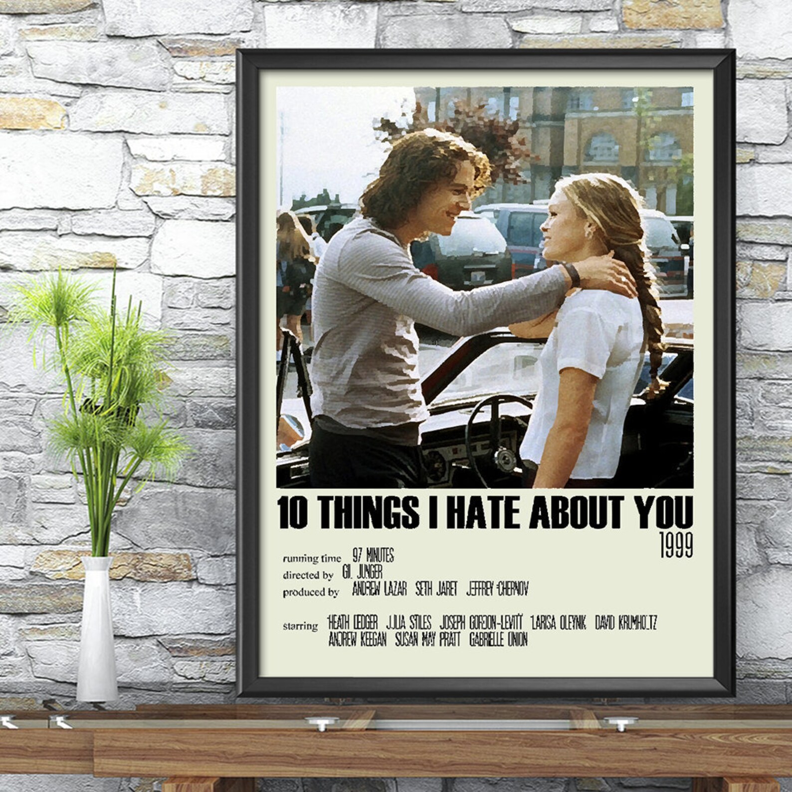 Movies Similar To 10 Things I Hate About You 10 Things I Hate About You Alternative Poster Art Movie | Etsy