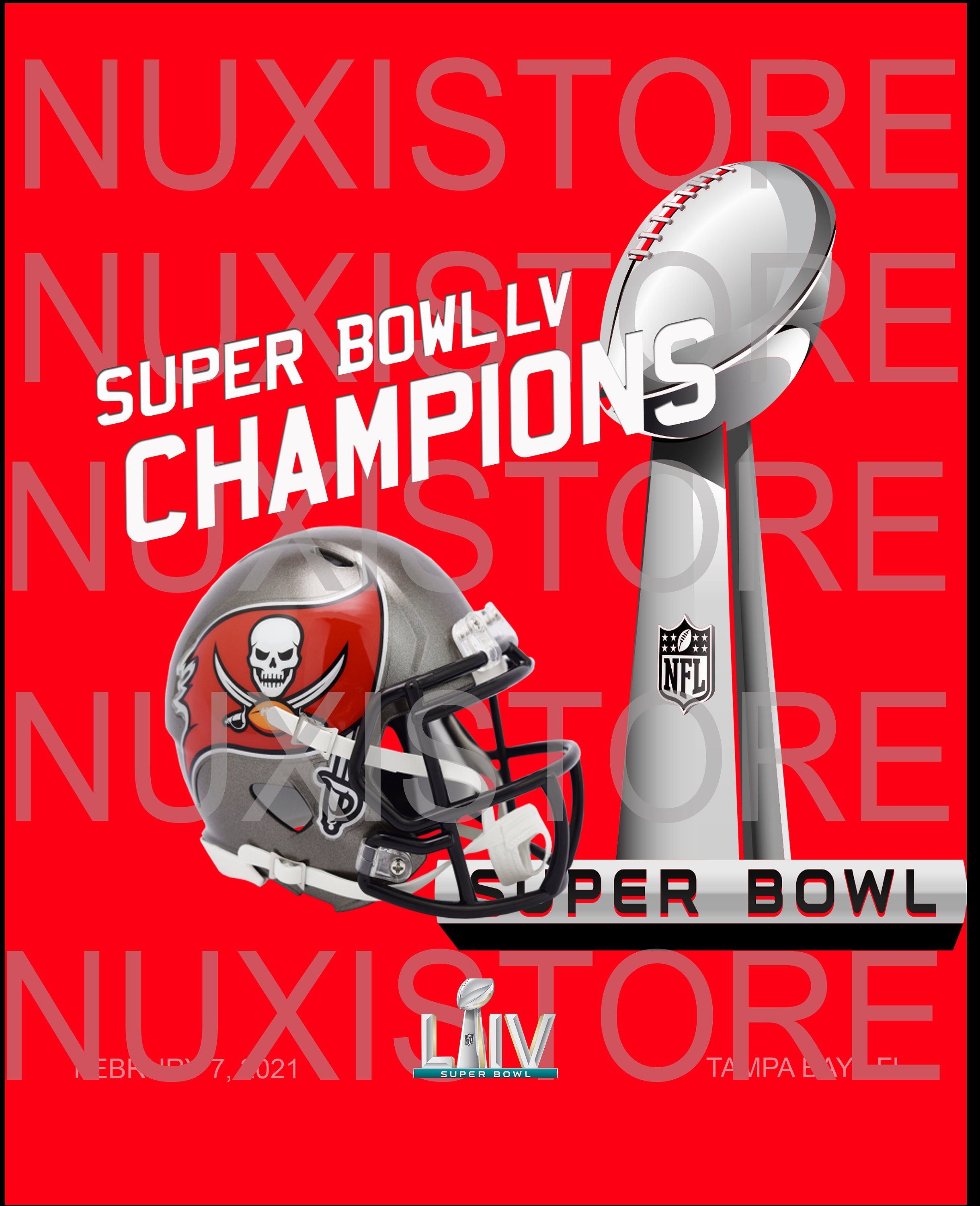 Tampa Bay Buccaneers Super Bowl LV Champions 2021 Gift For Etsy