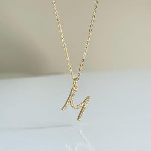 Gold Initial Necklace, Custom Initial Necklace, Dainty Initial Necklace, Personalized Necklace, Birthday Gift For Her, Personalized Jewelry
