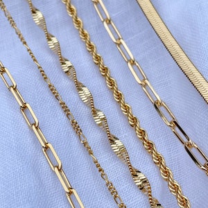 18k Gold Filled Rope Chain, Twist Chain, Dainty Chain 18k Gold Filled Rope Chain, Twist Chain, Dainty Chain