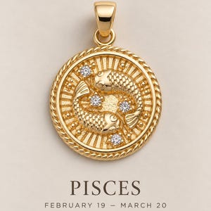 Gold Zodiac Necklace Personalized Gift For Her Scorpio Sagittarius Libra Aquarius Pisces Zodiac Jewelry Gift For Women Birthday Gift