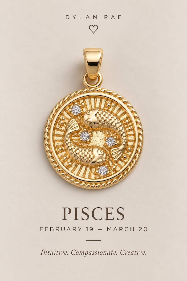 Gold Zodiac Necklace Personalized Gift For Her Scorpio Sagittarius Libra Aquarius Pisces Zodiac Jewelry Gift For Women Birthday Gift