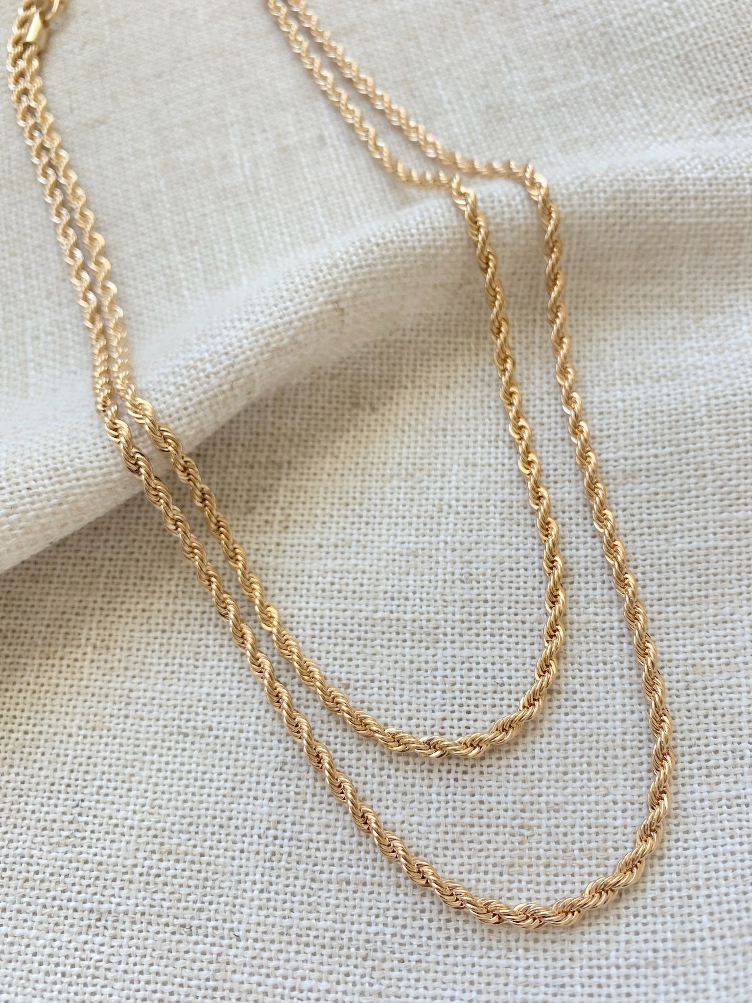 18k Gold Filled Rope Chain, Twist Chain, Dainty Chain Necklace, Gold Chain,  Gift for Women, Gold Rope Chain, Birthday Gift for Her, Mom Gift - Etsy