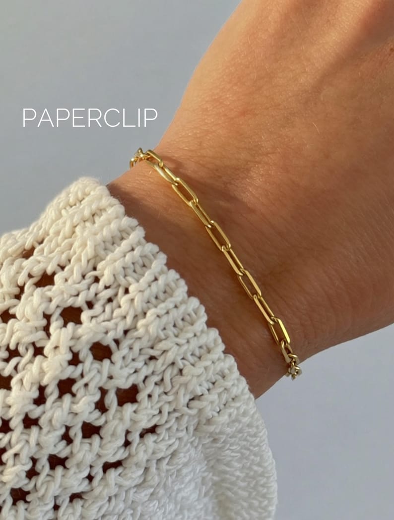Gold Bracelet Dainty Bracelets Herringbone Bracelet Minimalist Jewelry Layering Women Everyday Gold Chain Bracelet Delicate Stackable image 8