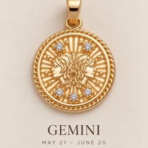 Gold Zodiac Necklace Personalized Gift For Her Scorpio Sagittarius Libra Aquarius Pisces Zodiac Jewelry Gift For Women Birthday Gift