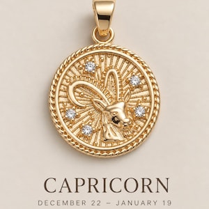 Gold Zodiac Necklace Personalized Gift For Her Scorpio Sagittarius Libra Aquarius Pisces Zodiac Jewelry Gift For Women Birthday Gift