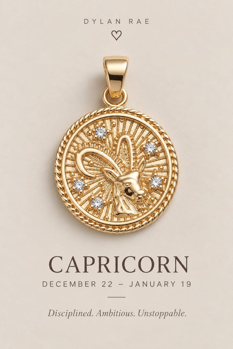 Gold Zodiac Necklace Personalized Gift For Her Scorpio Sagittarius Libra Aquarius Pisces Zodiac Jewelry Gift For Women Birthday Gift