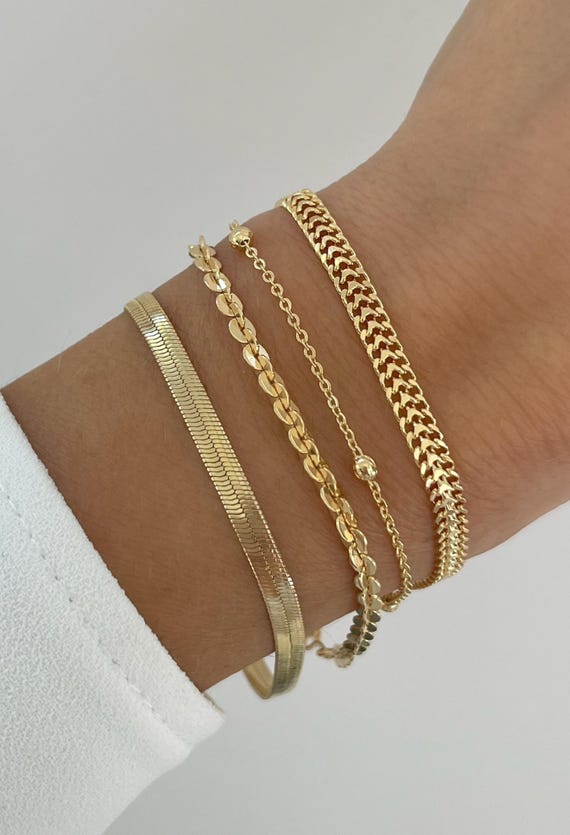 18k Gold Filled Rope Bracelet – Smith & York Co 18k gold filled bracelet display picture 1