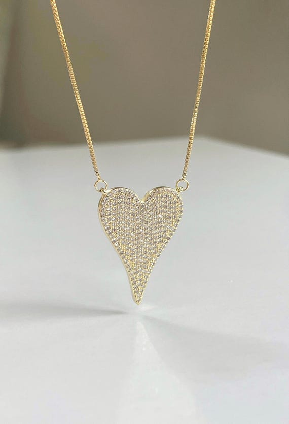 ★LOVE ME MONSTER★Vintage Heart Long Necklace LOVE ME MONSTER Necklace | Modalova