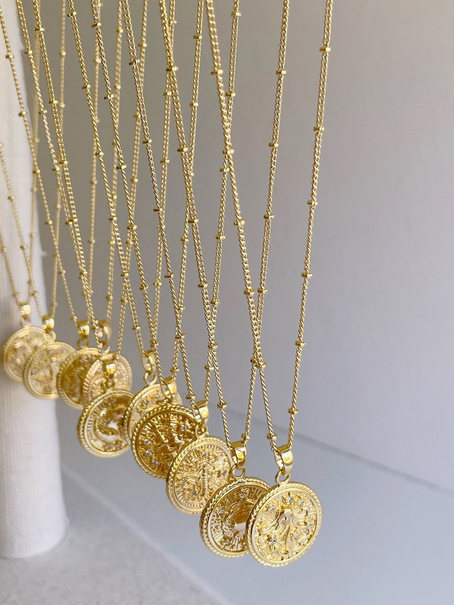 Gold Aries Necklace - Etsy