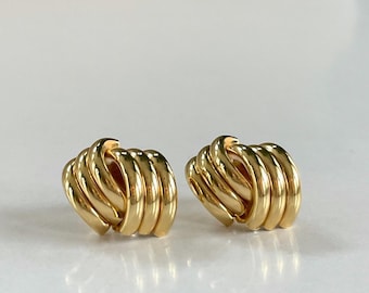Gold Knot Stud Earrings 18k Gold Filled | Dainty Everyday Earrings | Bridesmaid Gift | Minimalist Studs | Gift For Her | Gift For Mom