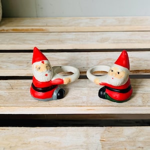 未使用　クリスマス飾り　キャンドル　ヴィンテージ　サンタさんと子供たち ヴィンテージ サンタキャンドル 4個セット 未開封 - Etsy 日本