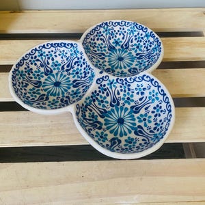 アクアブルー　オパールセント　キャンディディッシュ　花模様の蓋 7