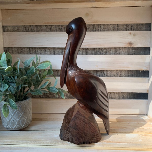 Wood Pelican Etsy