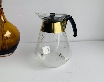 Vintage Pyrex Coffee Carafe: Atomic Starburst, 8-Cup MCM Vintage Kitchen