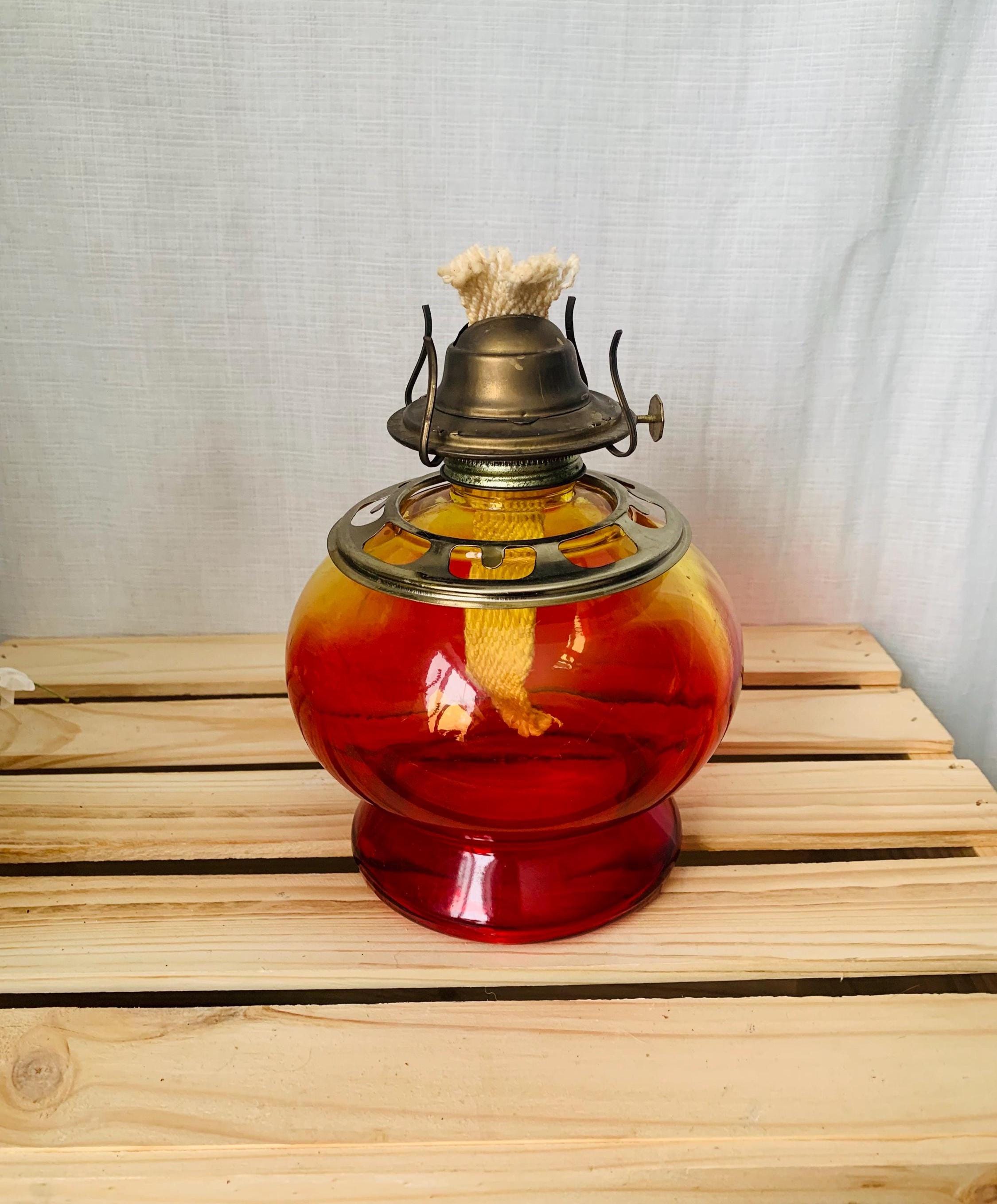 Amberina Oil Lamp - Etsy
