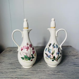 Portmeirion Botanischer Garten Menage Öl und Essig Romanze Form Stopper Und Griffe Hübsche Küchenutensilien Muttertagsgeschenk