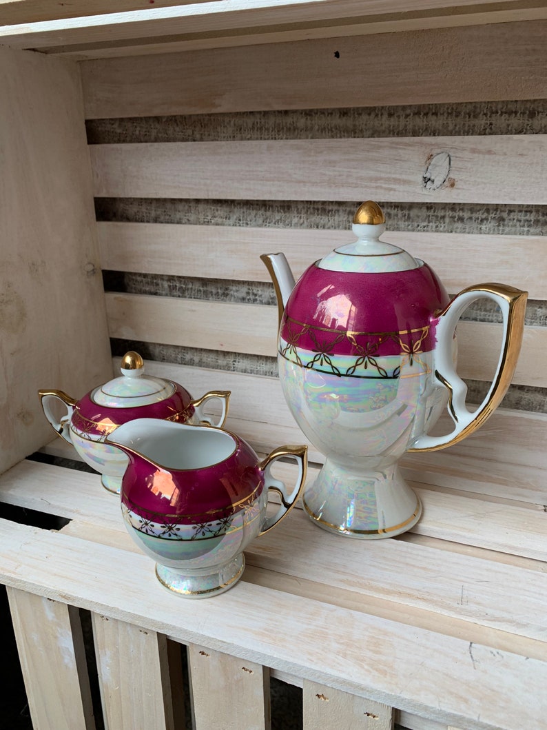 Vintage Tilso Japan Lusterware Tea Set Elegant Tea Set