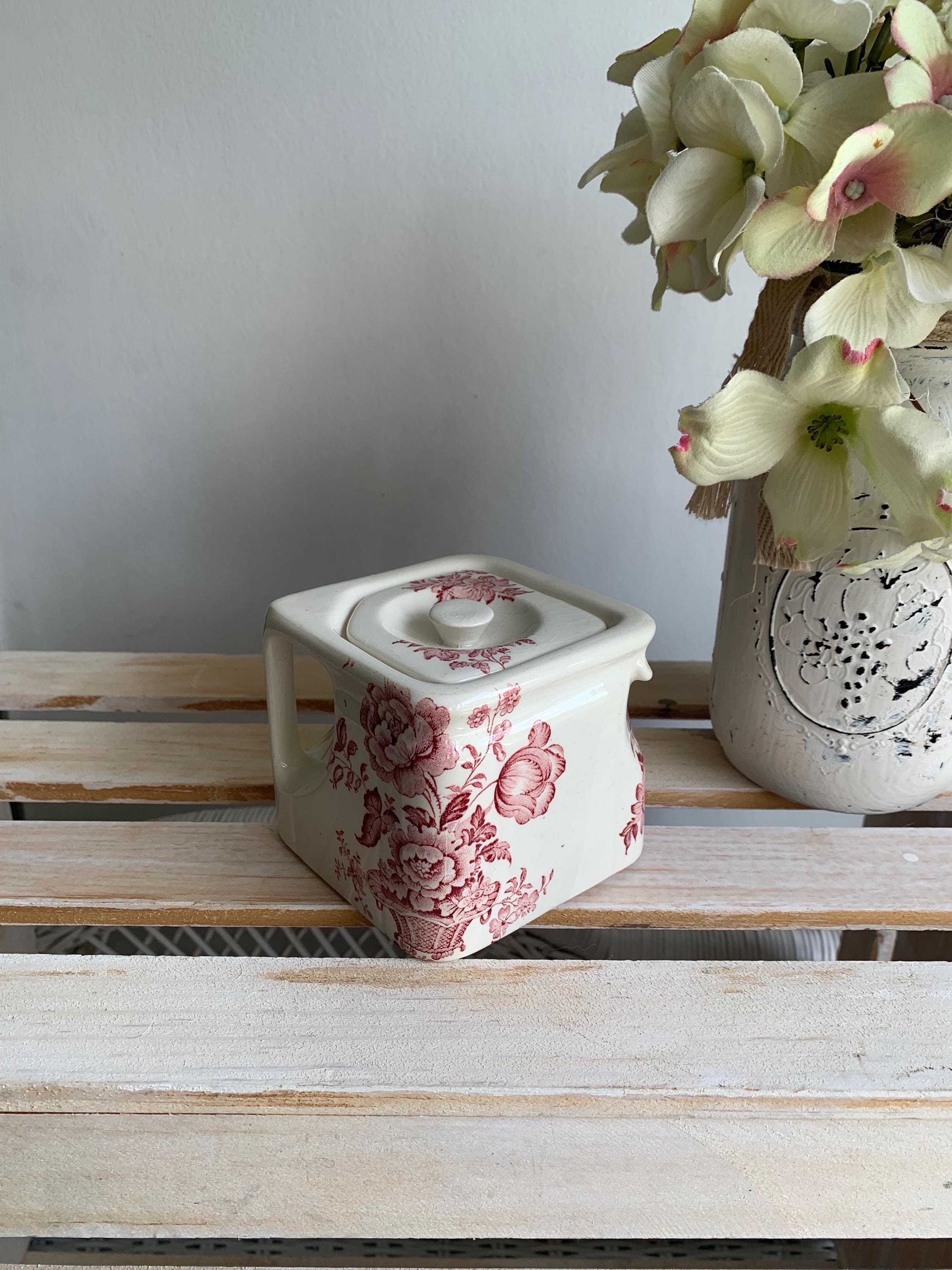 Burleigh Red Calico - Etsy