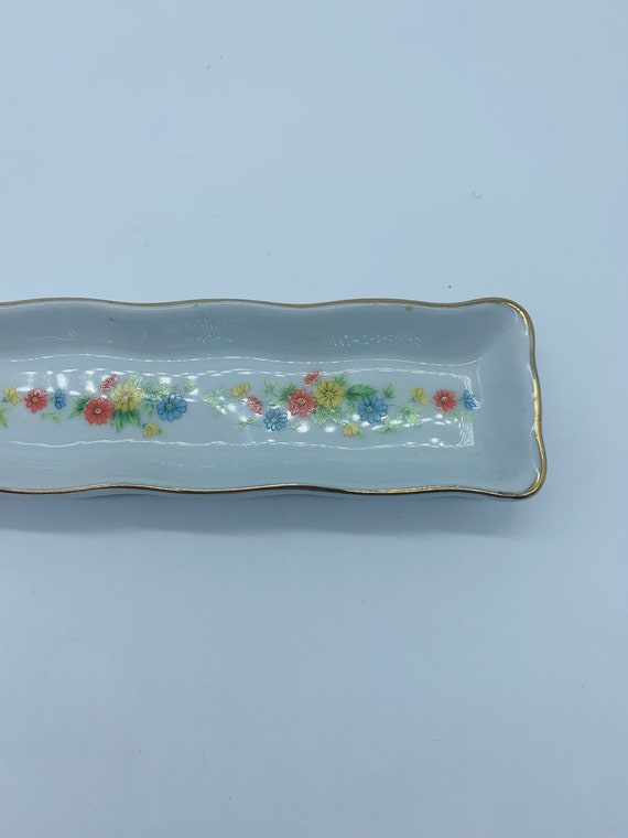 Lefton Vintage Olive Dish Trinket Ring Tray Hand … - image 6