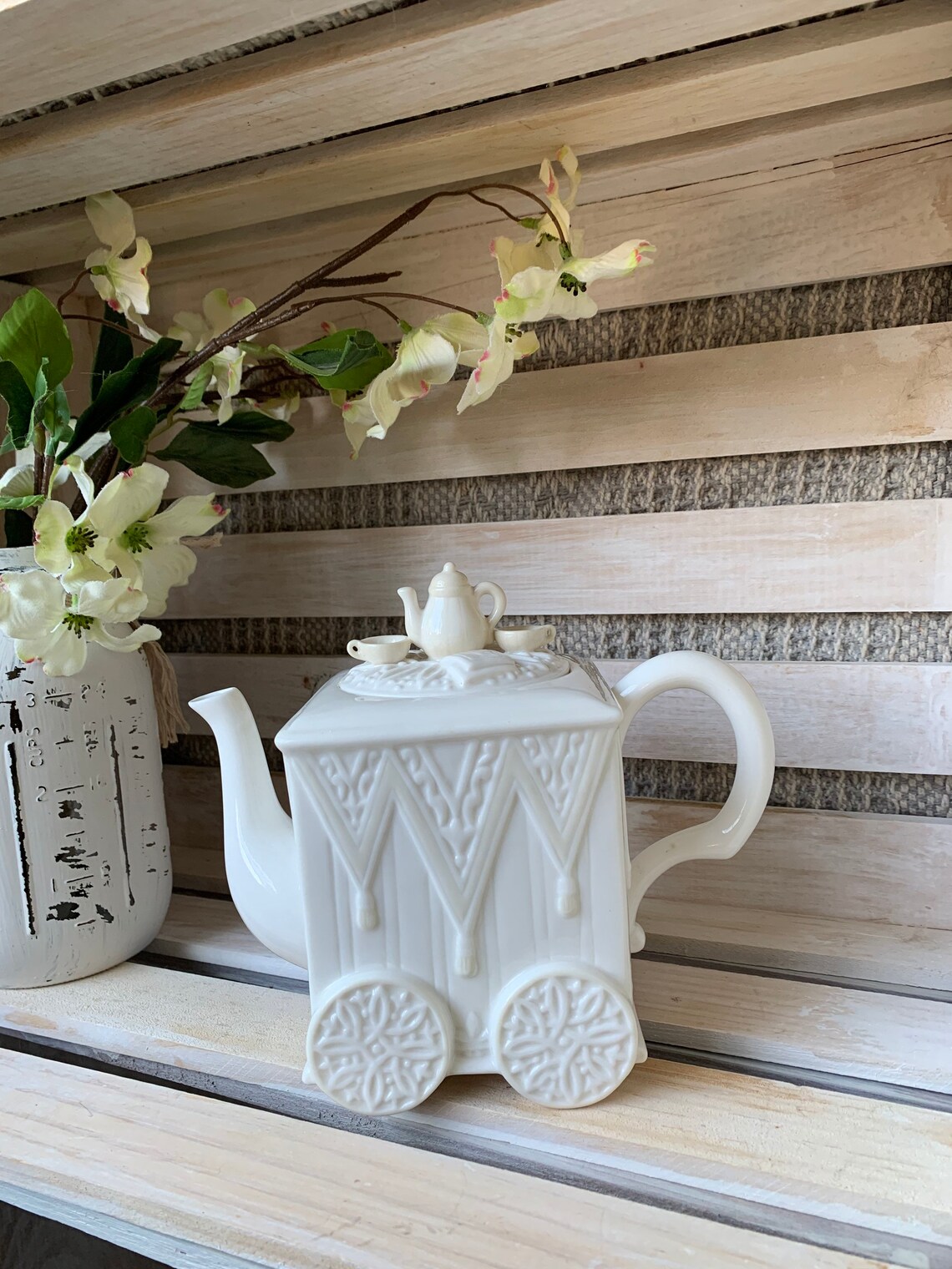 Lenox Teapot Butlers Pantry Teacart Teapot Afternoon Tea Etsy