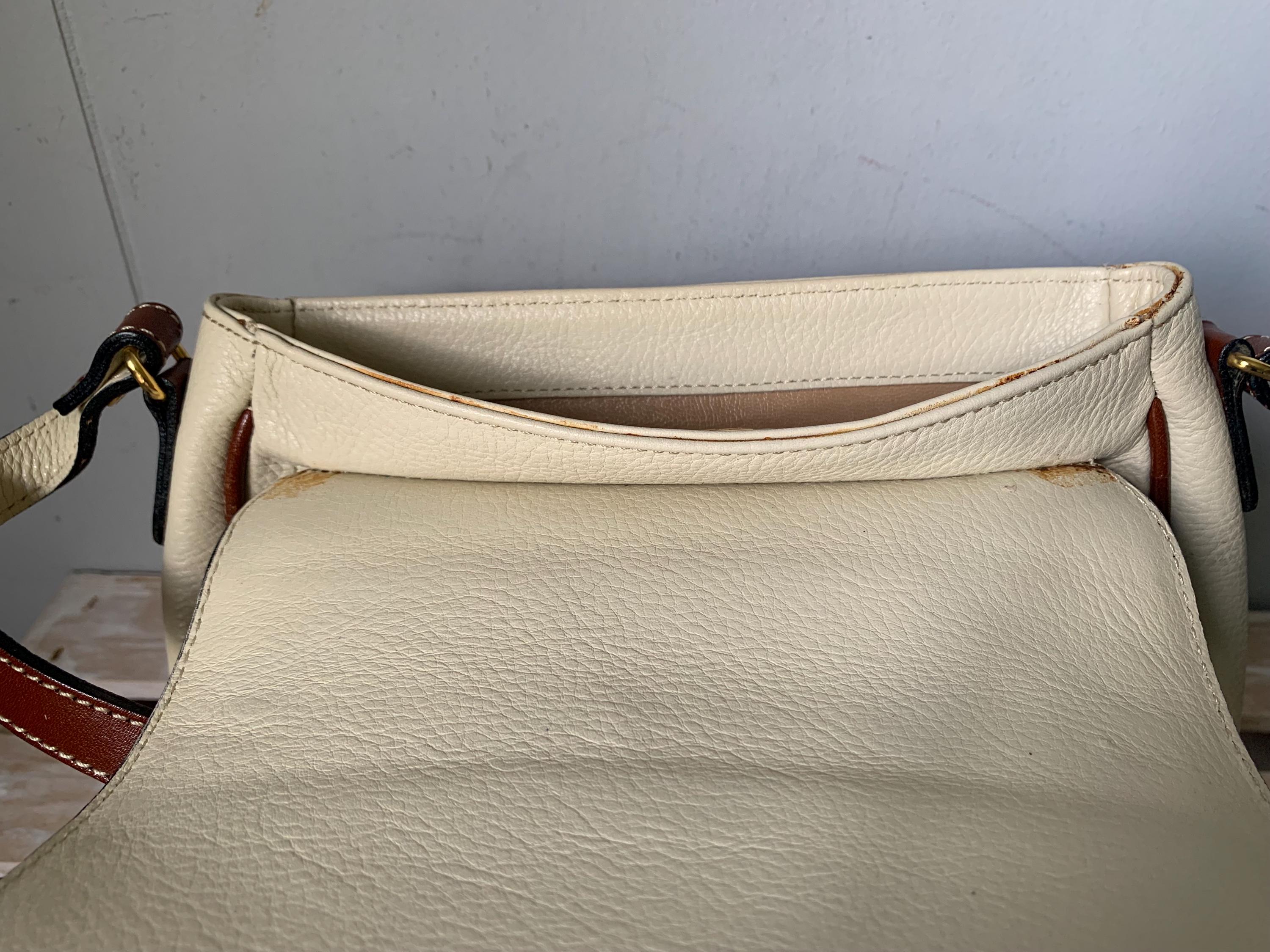 Bally Tan Woven Leather Women\'s Bag Bally Vintage Handbag Two Tone Woven Crossbody Cream Brown  main image 3