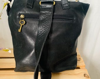 Fossil Vintage Leather Backpack/shoulder Bag - Etsy display picture 1