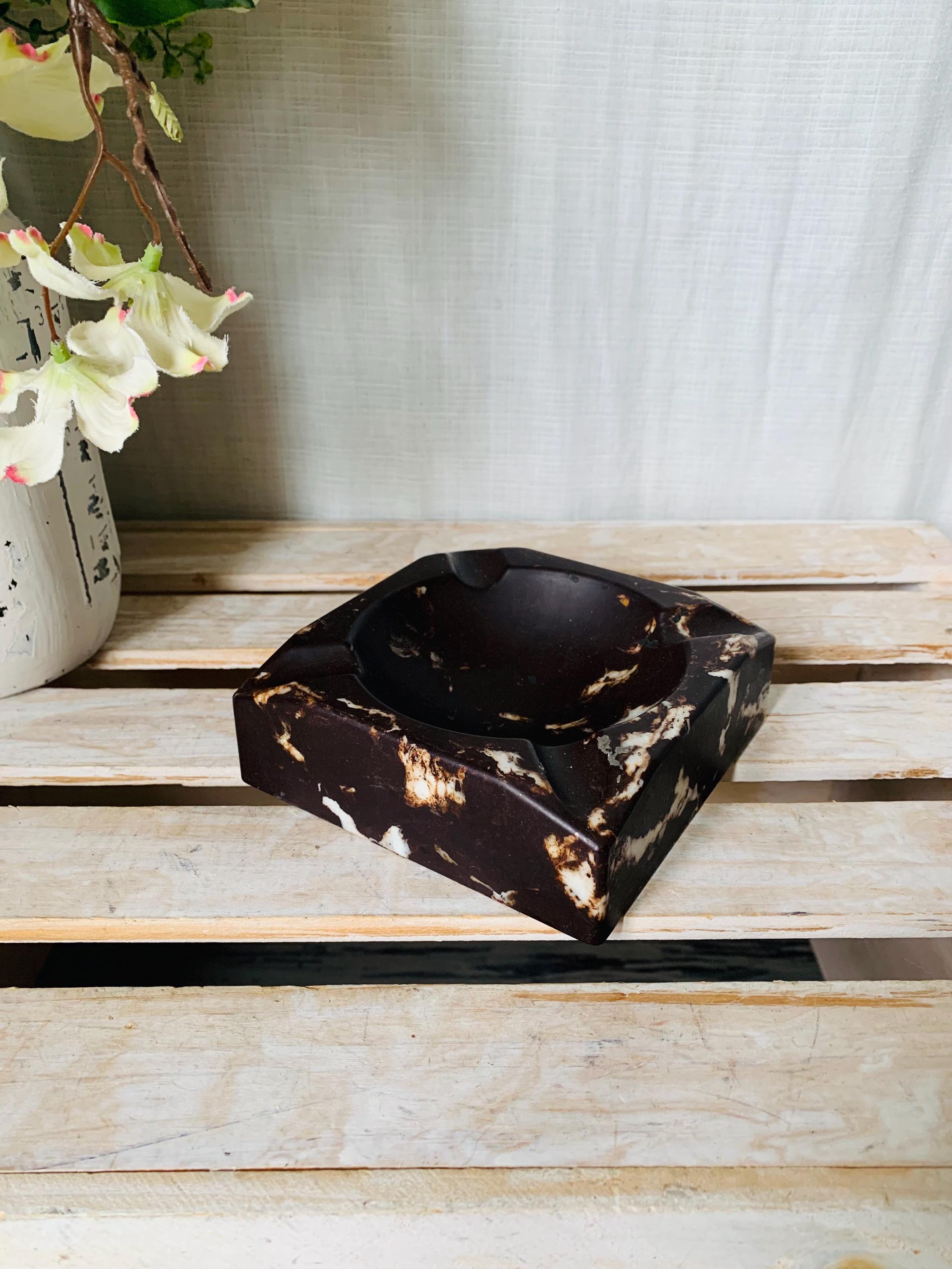 Vintage Marble Ashtray - Etsy