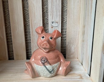 Pooh Bear Vintage Wade England Ceramic Coin Piggy Money Bank Baby Pig Pooh Bear Vintage Wade England Ceramic Coin Piggy Money Bank Baby Pig