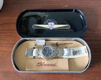 Vintage Y2K Fossil Big Tic Dancing Robot Watch Animated Dial