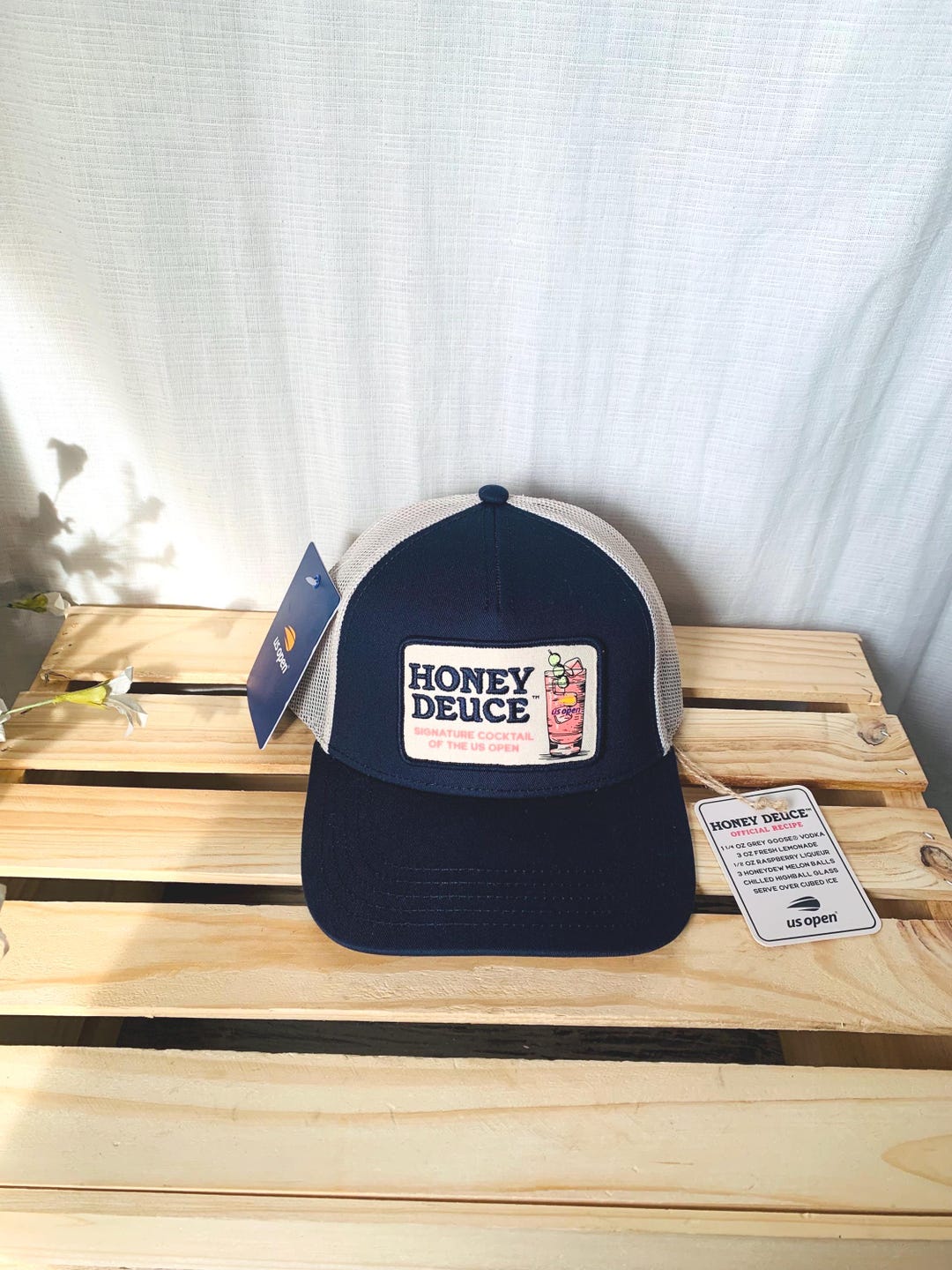 New US Open Honey Deuce Snapback Cap Trucker Hat Navy Blue Exclusive ...