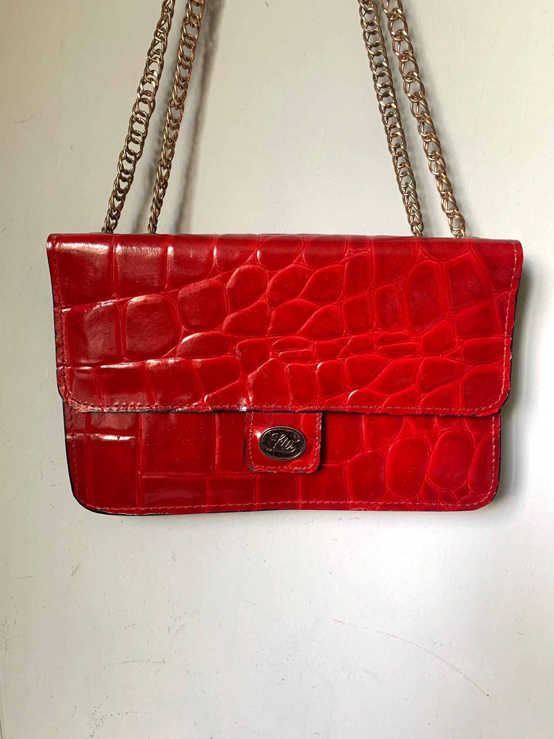 Y2k Dark Red Bag - Etsy