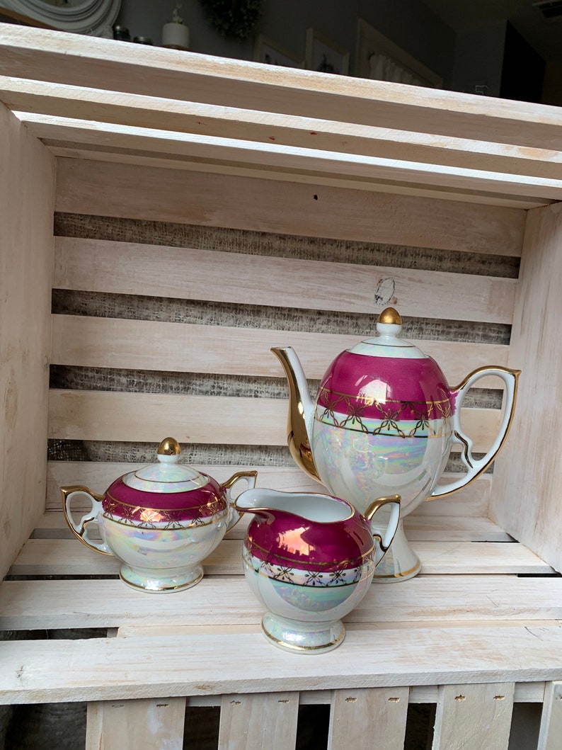 Vintage Tilso Japan Lusterware Tea Set Elegant Tea Set
