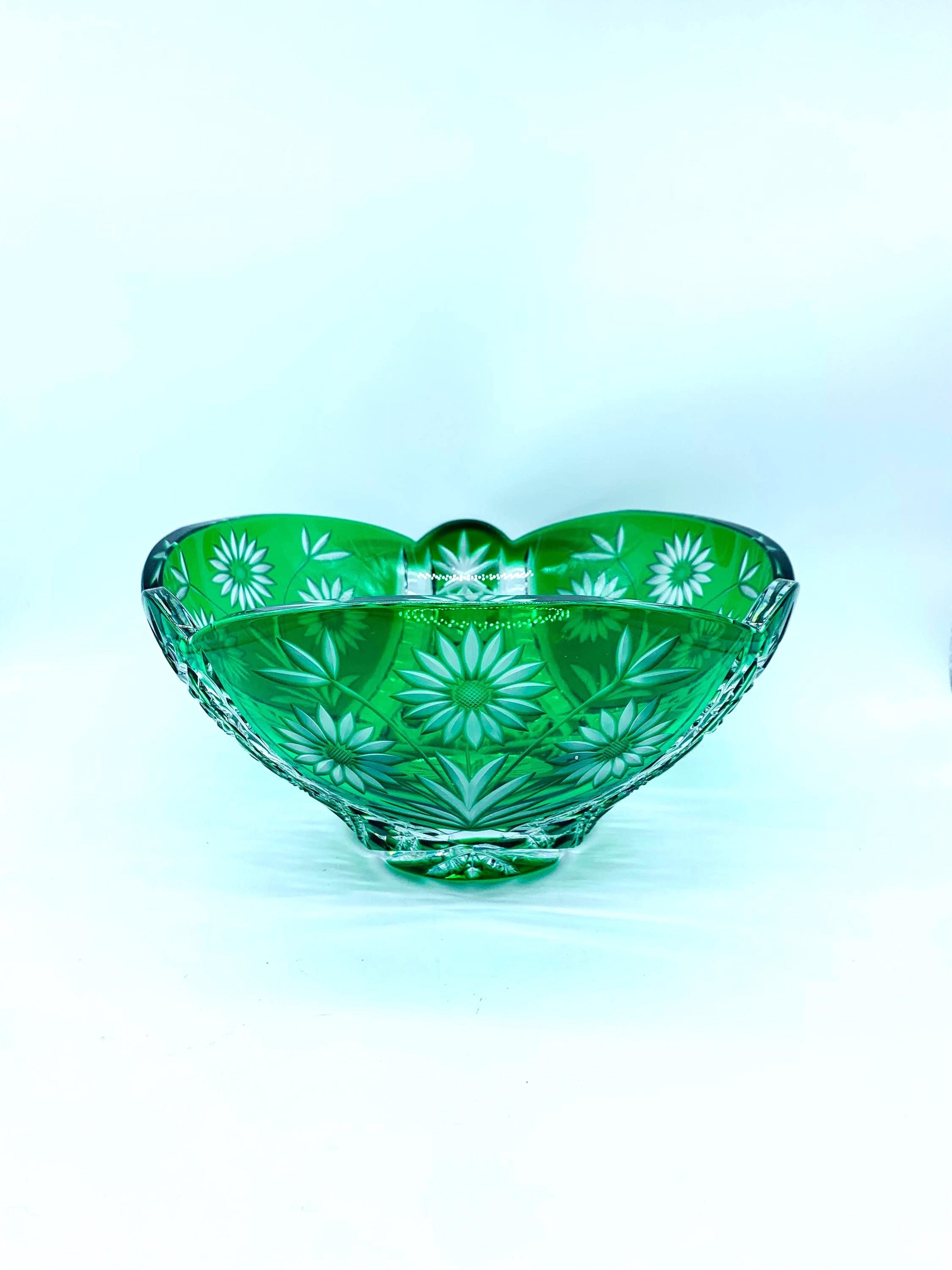 Czech bohemian crystal vase - Etsy 日本