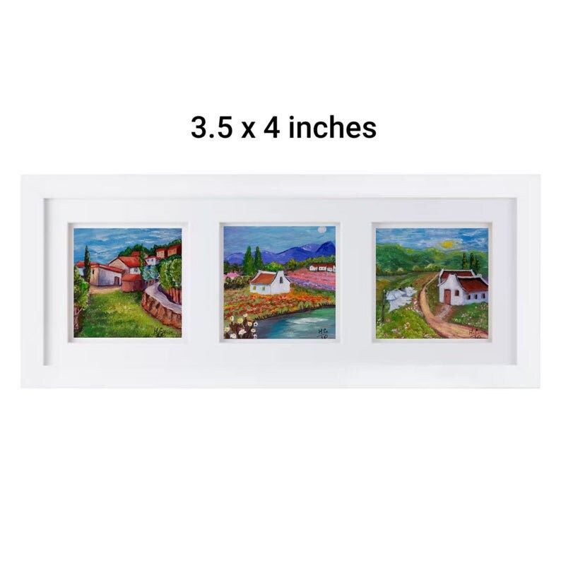 Tuscany landscape painting Original art Italian Province art Small artwork 3.5by4 inches