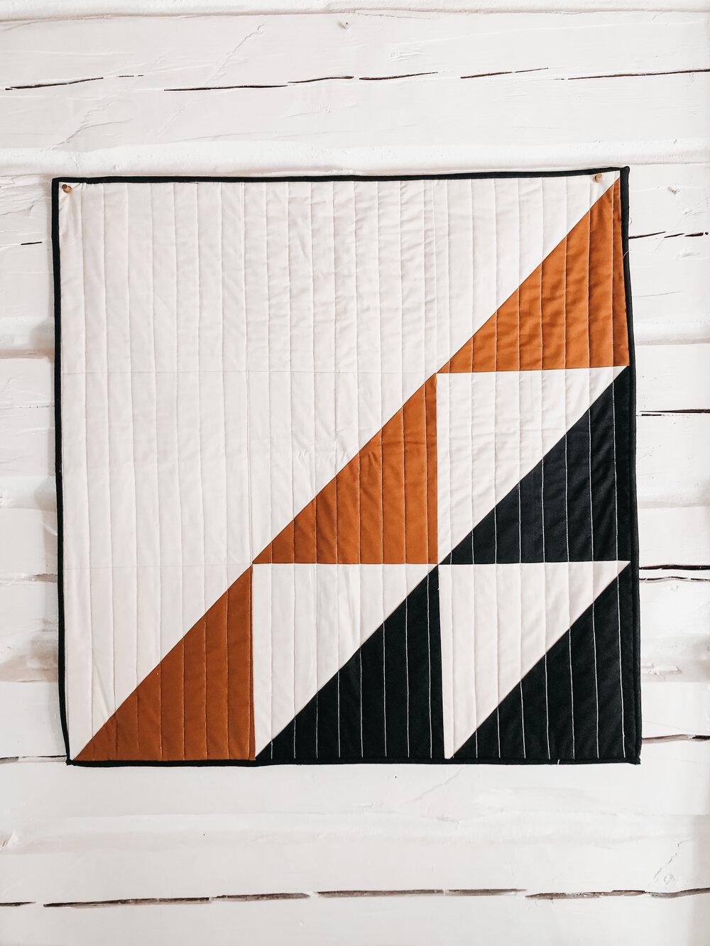 Wall Hanging Sewing Pattern PDF, Modern Quilt Pattern PDF, Half Square ...