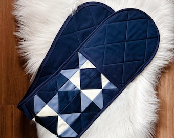 鋸歯状ダブルオーブンミットキルトパターンPDF – 初心者向けキルティングパターン – オーブンミット縫製パターン – 即時ダウンロード