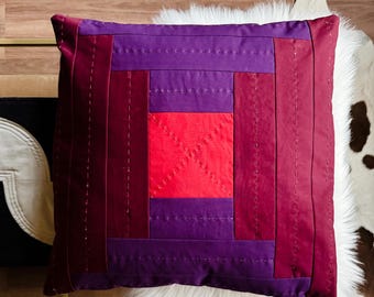 Molde para capa de almofada Arizona em PDF – Molde de patchwork para iniciantes – Molde para costura de capa de almofada acolchoada – Download instantâneo