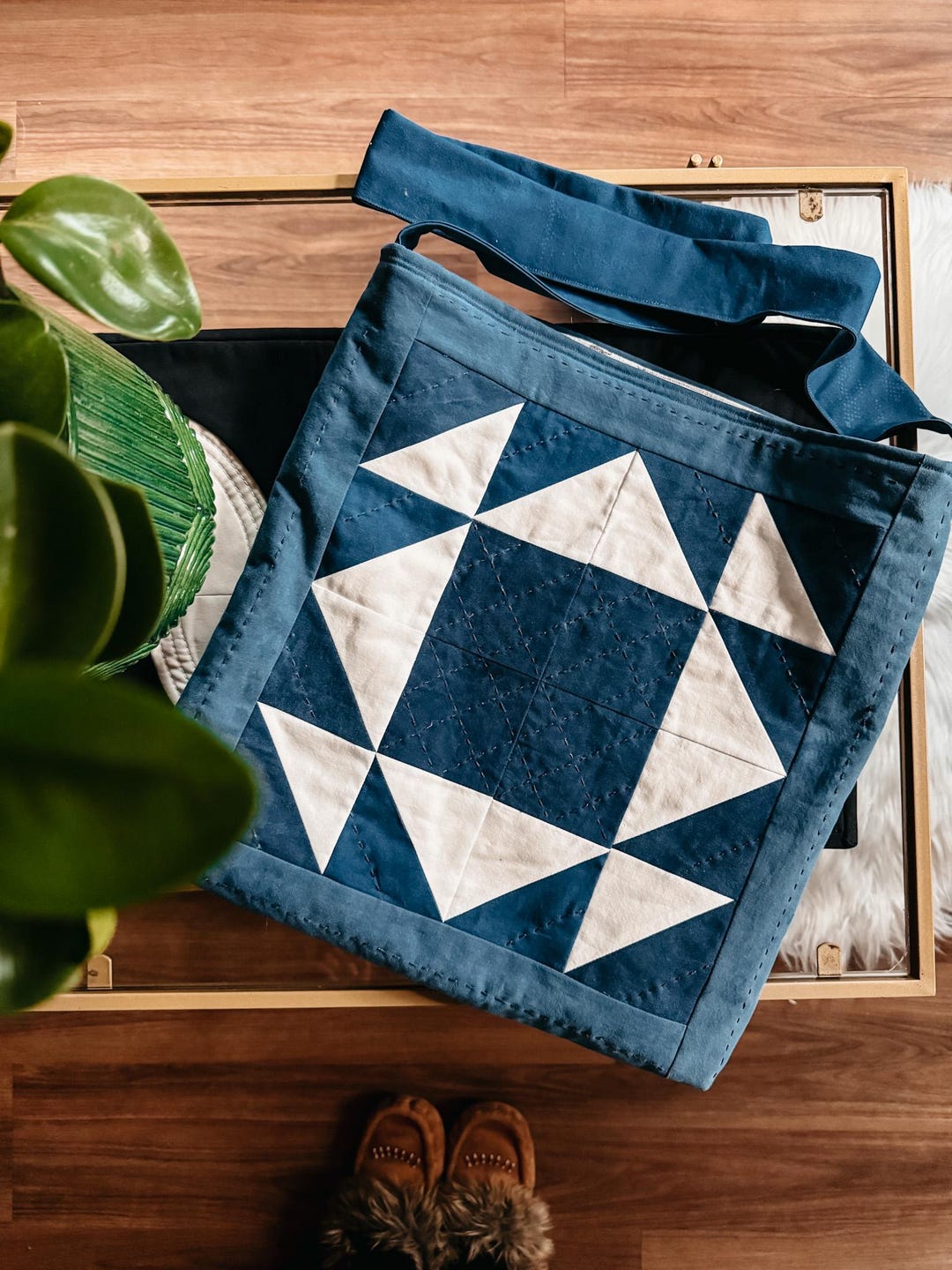 Tote Patterns Quilted Tote Bag Sewing Pattern PDF – Patchwork Market Tote Pattern ...