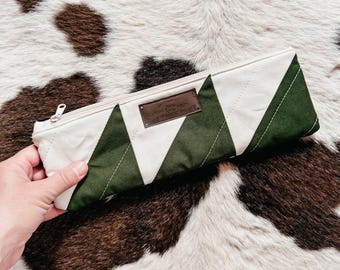 Pencil Pouch Quilt Pattern PDF, Quilted Pencil Case Sewing Pattern, HST Patchwork Zipper Pouch, Confident Beginner Tutorial
